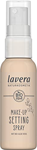 lavera Make Up Setting Spray - Refresh - Naturkosmetik - Vegan - Frei von Alkohol - Frei von Silikonen - Für alle Hauttypen geeignet - Bio-Aloe Vera & pflanzliches Gylcerin - 50ml, 1 Stück