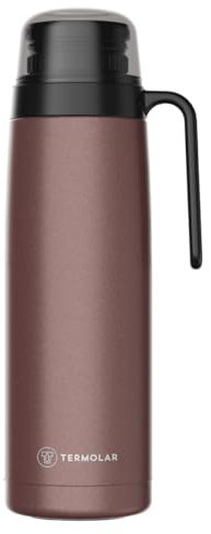 Termolar - R-Evolution Termo Mate, Capacidad de 1L, 100% Acero Inoxidable, Resistencia y Calidad, para Uso Diario y Actividades al Aire Libre, con Conservación Térmica Diferenciada (Bronze) (57175)