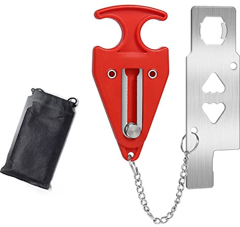 Portable Door Lock for Travel Door Lock Home Security Additional Safety and Privacy for Travelling Hotel Room College Apartment Jammer