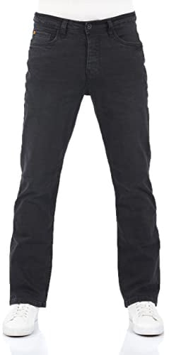 riverso Jeans Herren Stretch Bootcut RIVFalko Jeanshose Hose Denim Schwarz w34, Farbe:Black Denim (B122), Größe:34W / 32L