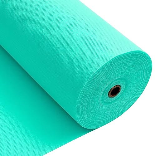 Longing Home Tischdeckenrolle, 1 × 25M, Türkis, Einweg Vlies Stoffähnlich Tischdecke Rolle, Meterware Tischtuchrolle, Geeignet Für Geburtstag, Party, Deko