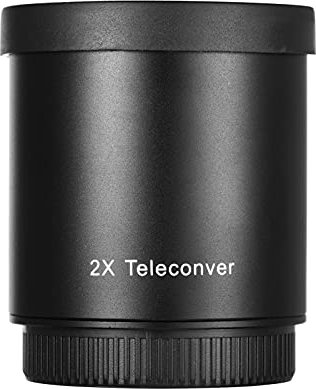 Andoer 2X Teleconverter Lens Manual Focus Converter Lens for 650-1300mm 500mm 420-800mm Camera T-mount Lenses