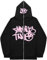 PANOZON Herren Zipper Hoodie Y2K Kapuzenpullover mit Reißverschluss Hip Hop Streetwear Urban Pullover Unisex Casual Jacke(Rosa,M)