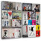 Giallobus - Peintures Grand Format XXL - Banksy - Street Art - Collage 1 - Toile - 144x100cm | 2pcs. x 70x100cm - Grande Image