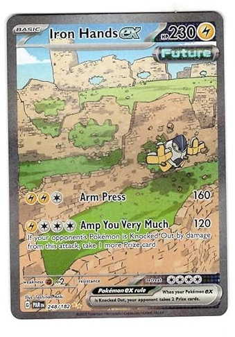 Pokemon - Iron Hands ex 248/182 - Paradox Rift - Special Illustration Rare - Single Card