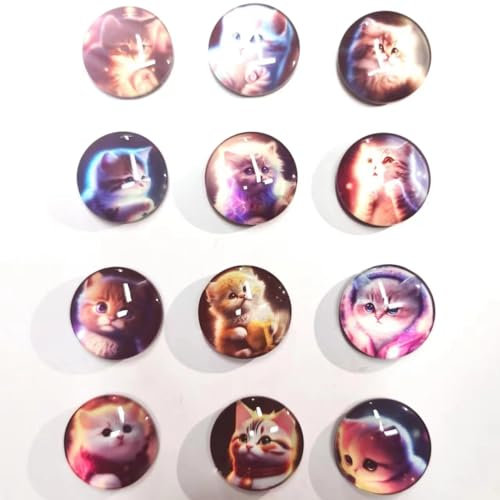 12 Pack Refrigerator Magnets for Cute Cat Design, Fridge Magnets for Home Kitchen Whiteboard Office Magnets, Perfect Fridge Magnets for House Office Personal Use