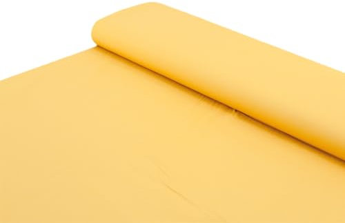 Baumwoll Stoff 100% Baumwolle uni ocker - Meterware ab 25 cm x 150 cm - Stoff zum Nähen