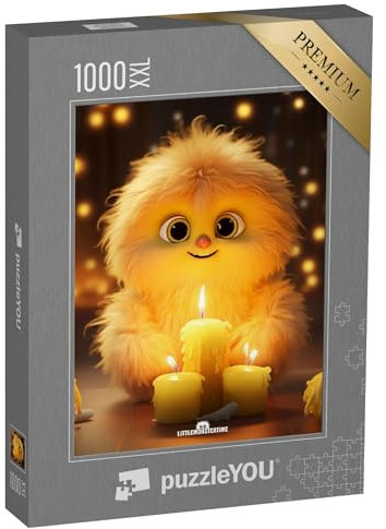 Puzzle 1000 Teile XXL „LITTLEMONSTERTIME: Sparky“ – aus der Puzzle-Kollektion Illustrationen, Kunst & Fantasy
