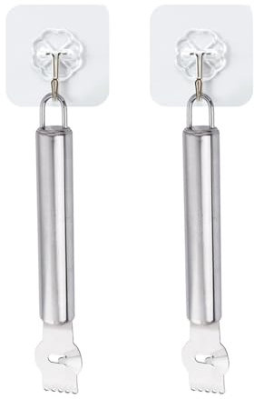 2 peladores de limón, 2 ganchos transparentes, pelador manual, pelador universal, utensilio de cocina, pelador de frutas, adecuado para pelar diferentes frutas y verduras