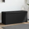 Willood Sitzbank mit Stauraum, Bank Gepolstert Sitzhocker Schuhbank, Truhenbank Polsterbank Aufbewahrungsbox für Wohnzimmer Flur, Schwarz 102x42x45 cm Holzwerkstoff