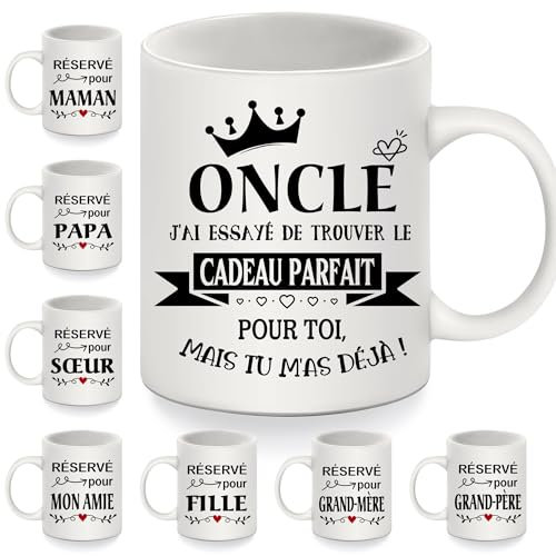 Tasse à Café pour Oncle de Nièce Neveu - J'ai Essayé de Trouver le Cadeau Parfait pour Toi Mais Tu M'as Déjà - Anniversaire, Fête des Pères, Noël
