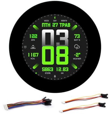 Waveshare ESP32-S3 2.8inch Capacitive Touch Round Display Development Board, 480x480, 32-Bit LX7 Dual-Core Processor, Supports WiFi & BT, ESP32 with Display