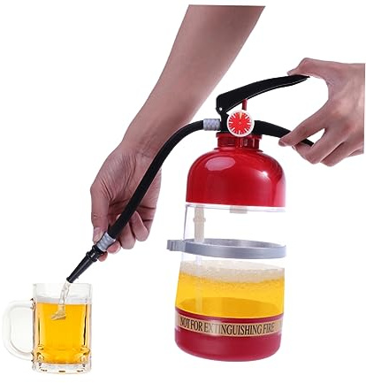 OFFSCH 1500ml Fire Extinguisher Beverage Dispenser Liquid Dispenser Beer Wine Pump Tap Party for Home Bar