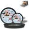 Arca, Set 3 Teglie Rotonde 24/30/34 cm per Forno, Antiaderenti e Adatte alla Lavastoviglie, Ideale per Focacce e Altre Ricette, in Alluminio, Made in Italy