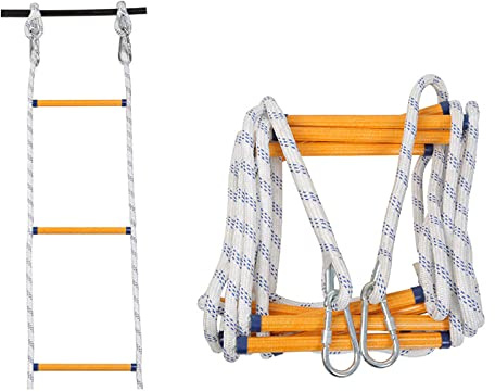 Emergency Fire Escape Rope Ladder Safety Ladder for 2 9 Story Buildings Portable 5M Escape Rope for Quick Evacuations Durable & Reliable Escape Solution