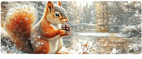 Tapis de Souris Gamer, 100x200cmx3mm, Grand Tapis de Souris XXL, Clavier Ordinateur Portable Pads, Bords Cousus, Base en Caoutchouc AntidéRapant, Men's Gifts, Animaux De Hamster D5YY-120