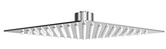 Square 200mm Slimline Stainless Steel Rainfall Shower Head- Chrome Finished