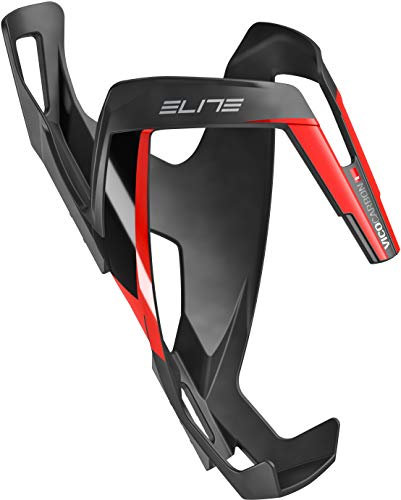 ÉLITE Elite Vico Carbon Fibre Cycling Bottle Cage (Matte Black/Red)