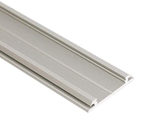 MEC Light 2m elastisches Profil Ela biegsame Leiste für LED Streifen/Stripes + Abdeckung (2m / Abdeckung Flach)