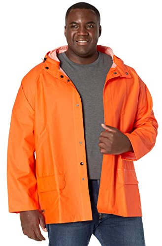 Helly Hansen Mens Mandal PVC Durable Hooded Workwear Jacket Coat