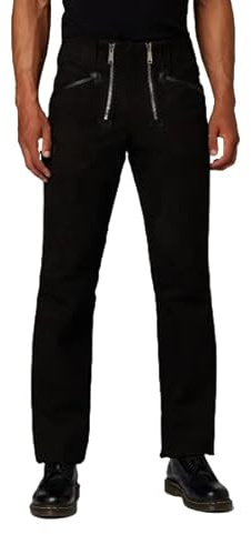 RICANO Zimmermannshose, Herren Lederhose (Straight Leg Cut/Regular Waist), echtes Büffel Leder (Glatt- oder Wild-Leder)