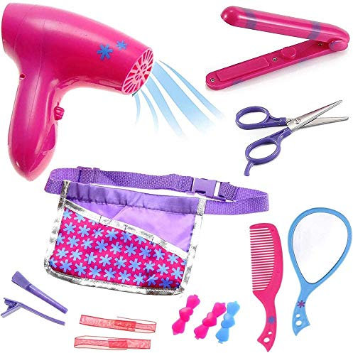 fantastiko Toys Beauty My Princess con Specchio Piastra Capelli Asciugacapelli e Accessori, Gioco per Bambina con Borsetta Giocattolo postazione di Bellezza