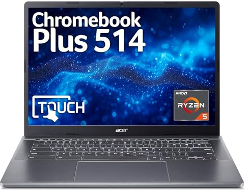 Acer Chromebook CBPLUS CBE574-1T R5-7520C 8GB/256GB AMD Ryzen??? 5 35,6 cm [14] Touch screen WUXGA LPDDR5x-SDRAM SSD Wi-Fi 6E [802.11ax] ChromeOS Antracite, Grigio (CBPLUS R5-7520C 8GB/256GB CHR) - V