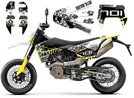 race-styles Aufkleber kompatibel mit Husqvarna 701 Supermoto | Dekor Design mulishia