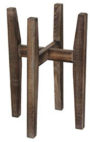 MICA Decorations Ascot Pflanzenständer – L 33 x B 33 x H 48 cm – Holz – Hellbraun