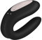 Satisfyer 'Double Joy Connect App' Paar-Vibrator 9 cm | Sex-Spielzeug für Paare extrem stark | Vielfältige Vibrationen dank App-Steuerung | Erotisches Toy mit Klitoris-Stimulation | Farbe: schwarz