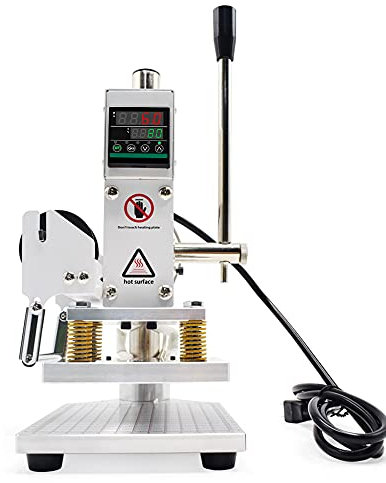 Fasttobuy heißfolienprägemaschine 10X13CM Hot Foil Stamping Machine 500W Heißfolienprägemaschine Hot Stamping Leder Bronzing Printing für PVC Leder Papier