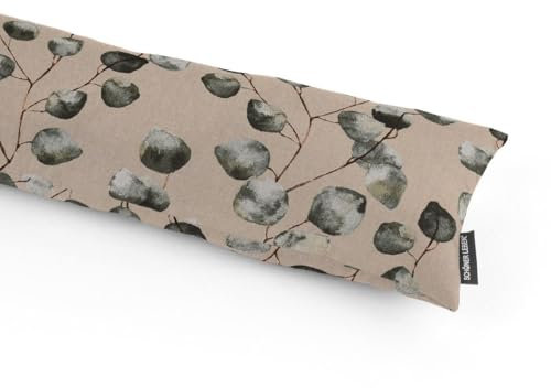 SCHÖNER LEBEN. Zugluftstopper Eukalyptusblätter Natur grün, Auswahl:100cm Länge