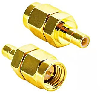 M11S Auto Antennenadapter SMB Buchse auf SMA Stecker mit Pin + Außengewinde – Kompatibel mit Kfz-Radio, LTE-Antenne, Satelliten- und Pigtail-Kabeln