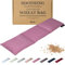 Qomfor Coussin Chauffant Micro Onde - Bouillotte Sèche 46x12cm - Sac en Coton Doux rempli de Grain Blé Naturel pour Soulagement Douleur et se Relaxer (purple)