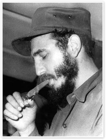 Posterlounge Fidel Castro Poster | 30 x 40 cm Schwarz-Weiß Wandbilder Wanddeko