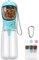 COTOP Bouteille d'eau pour Chien et Récipient Alimentaire,Portable 550 ML Bouteille Chien avec 100 ML Biberon pour Chien,Bouteille de Voyage Promener Le Chien Distributeur d'eau pour Chiots