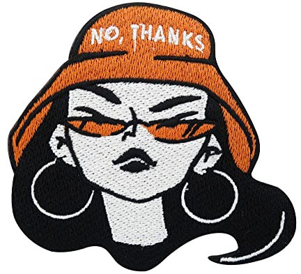 Finally Home No, Thanks Bucket Hat Patch zum Aufbügeln | Coole Frauen Patches, Girl Gang Bügelbild, Feminism Aufbügler, Feminismus Aufnäher, Feminist Girl Power Bügelpatch