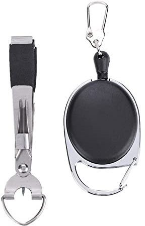 Tiiyee Pince de Pêche en Eau Salée, 4 en 1 Pêche Outil Nœud Attacher Rapide | Outils Noeud Pêche à la Mouche Outil Rapide de Noeud de Pêche en Acier Inoxydable Cadeaux Pêche pour Les Hommes