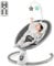 COSTWAY Elektrische Babywippe, Babyschaukel mit 5 Schaukelstufen, 3-Stufen-Timer-Funktion, 5-Punkt-Sicherheitsgurt, Spielzeuge, Musik, Fernbedienung, Baby wippe für Baby bis 6 Monaten (Grau)