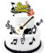 YGCHEN Musik Tortendeko Musiknoten Cupcake Topper Gitarre Kuchen Dekoration Happy Birthday Cake Toppers Glitter Musik Noten Torten Topper für Musikalisches Thema Party Deko