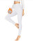 HLTPRO Leggings Damen Gefütterte Thermoleggins Mit Teddy-Innenfleece High Waist Leggins Warm Winter Sportleggins Lang Strumpfhosen Yogahose Laufhose(Weiß,2XL)
