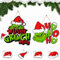 Denylo pro 2 Stück Weihnachten Grinch Türschilder Hängende Holzschilder Xmas Holiday Holzschild Türdekorationen Holz Grinch Weihnachten Spruch Hängende Schilder für Innen Außen Dekoration (12 inches)
