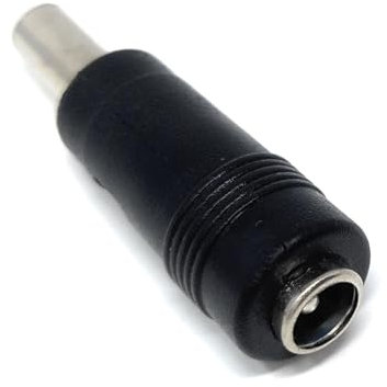 DRUT 1pcs. 5.5mm x 2.1mm Female Socket to 2.5mm Male Plug DC Power Adapter Cable Converter (Black)