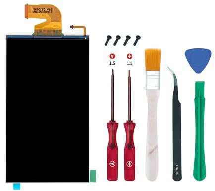 Wigearss Reemplazo de Pantalla LCD y Herramientas de Reparación para Nintendo Switch, Piezas de Reparación del Panel de Visualización de Reemplazo LCD sólo para Switch Consola(Incompatible Switch 2)