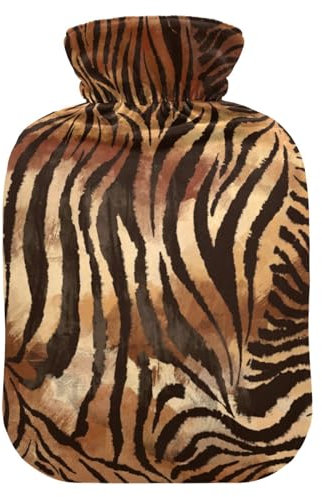 ISAOA Zebra Tiger Stripe Vintage Wärmflasche, M