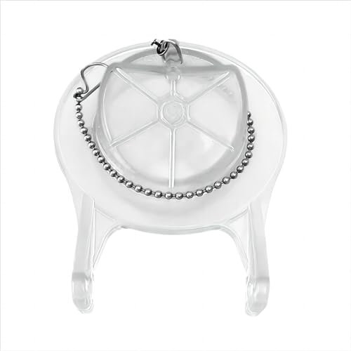 Toilet Flappers Replacement Compatible for GA715014-GEG1 (Transparent) 3 Inch with Stainless Chain and Hook - Reliable and Durable Toilet Flapper