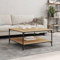 KTHLBRH Beistelltisch Beistelltische fürs Wohnzimmer Funktionaler Tisch Couchtisch Sonoma-Eiche 80x80x40 cm Holzwerkstoff für Wohnzimmer, Schlafzimmer, Arbeitszimmer