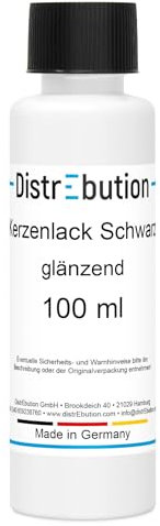 Kerzenlack Schwarz glänzend 100ml wasserlöslich
