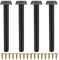 Fulushouxi 4 Pièces Pieds de Meuble, 25 cm/9,84 Pouces Pieds de Meubles Réglables, Pieds de Support en Fixation en Métal pour Meubles/Table/Chaise/Bureau/Cuisine/Armoire/Canapé