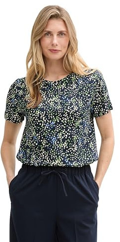 TOM TAILOR Denim Cosy Sweatshirt mit Raffärmeln, Light Blue Melange, M